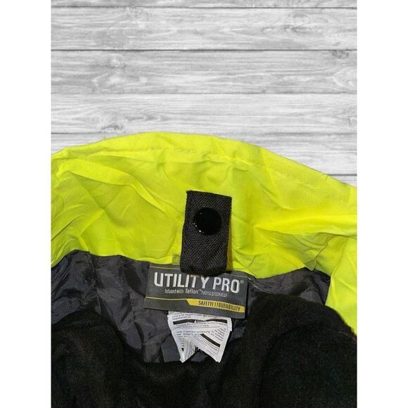 UTILITY PRO WEAR MEN SZ XXL HIGH VIZ REFLECTIVE FULL ZIP INSULATED WORK JACKET - Picture 3 of 8